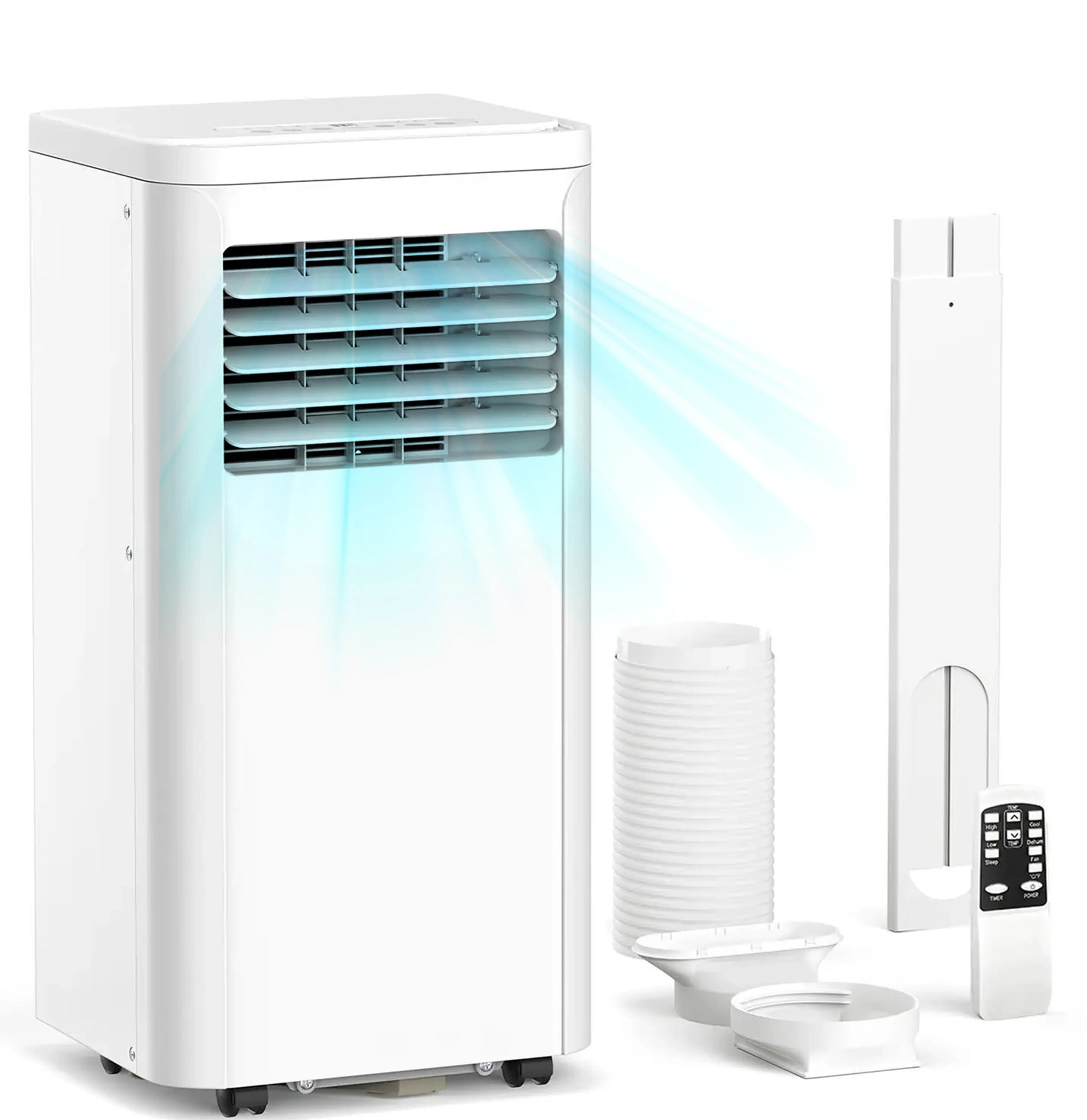 4 IN 1 Quiet AC Cooling Fan Portable Air Conditioner